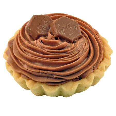 Individual Lindt chocolate mousse tarts