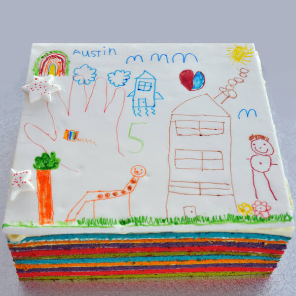 Unique Childrens Birthday Cake designed by them!