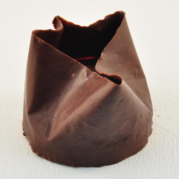 Individual chocolate mousse wrap