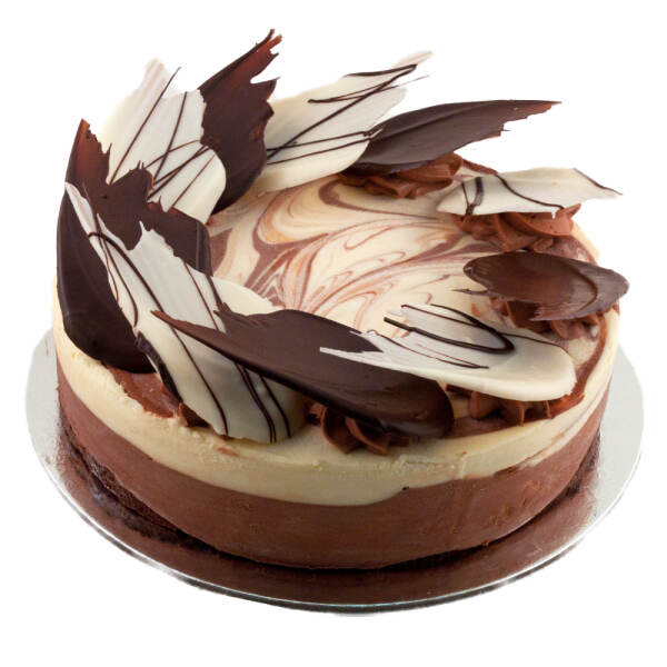 white dark chocolate mousse