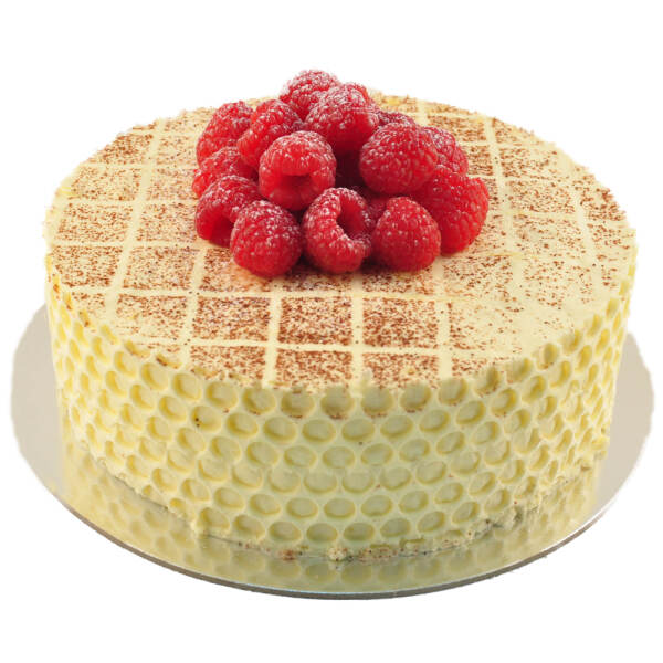 jam and chantilly cream sponge cake with fresh raspberries