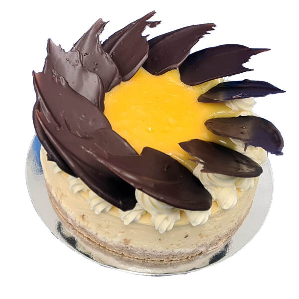 Baked lemon curd cheese cake