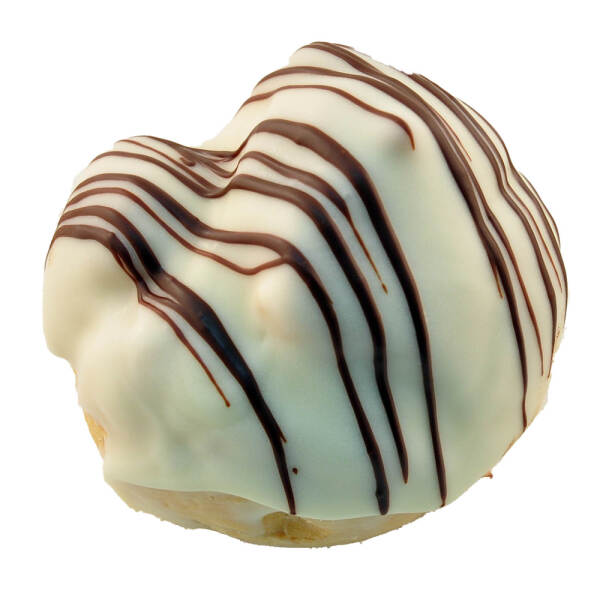 White chocolate profiterole