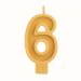 Number Six Candle